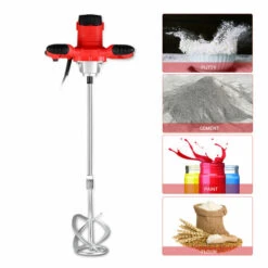 ASUPERMALL Elektrobohrmaschinen Ruhrer 220V 50 / 60Hz 6 Drehzahlregler S-Formige Bar Mit Einem Farbschuttler 800Rpm / Euro -Werkzeuge für Rohbau & Beton Verkäufe 26673893 4