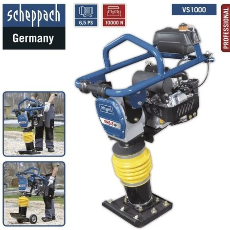 VIBRATIONSSTAMPFER GRABENSTAMPFER STAMPFER HÜPFER SCHEPPACH VS1000 1 VIBRATIONSSTAMPFER GRABENSTAMPFER STAMPFER HÜPFER SCHEPPACH VS1000