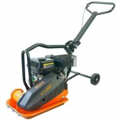 ATIKA V 11000 Rüttelplatte Mit Fahrvorrichtung & Gummiplatte | Benzin | 5,5 PS