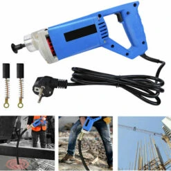 DAY PLUS Betonrüttler 850W Innenrüttler Handrüttler Rüttelflasche Flaschenrüttler