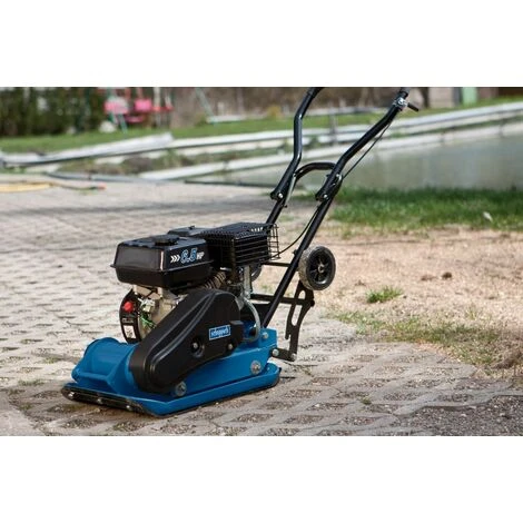 Scheppach Benzin Rüttelplatte HP1300S 4,8 KW 5,6 PS Mit Fahrvorrichtung Rüttler 2 Scheppach Benzin Rüttelplatte HP1300S 4,8 KW 5,6 PS Mit Fahrvorrichtung Rüttler – Bild 2